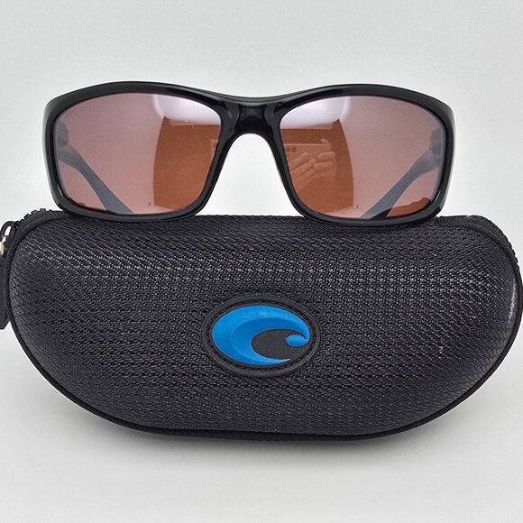 Costa Del Mar Jose JO 11 Black Frame 580G Polarized Silver Mirror Sunglasses - Picture 1 of 16